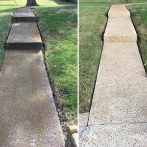 power washing vs pressure washing NC concrete washing services