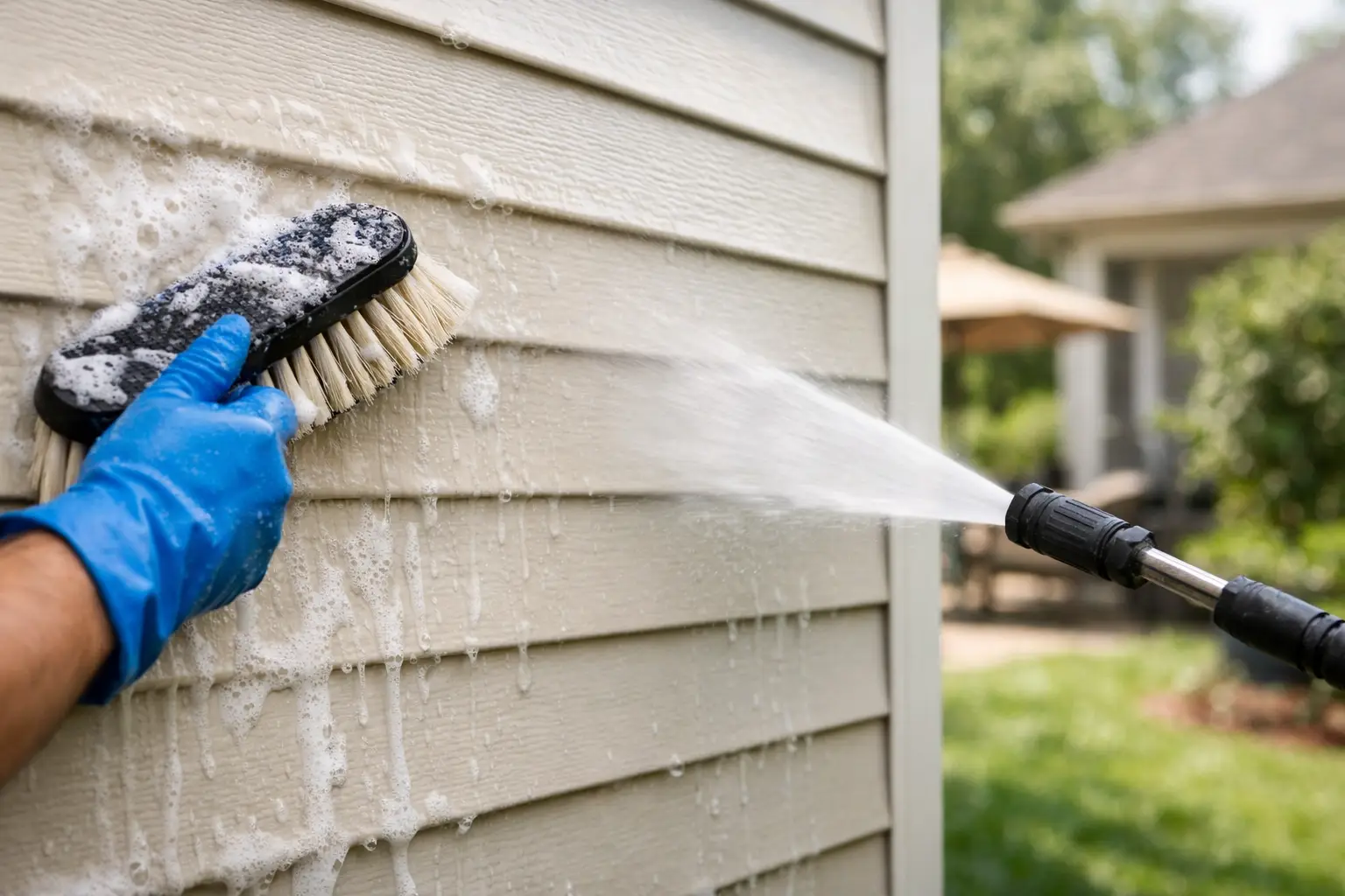 How to Wash Vinyl Siding Safely Without Damage