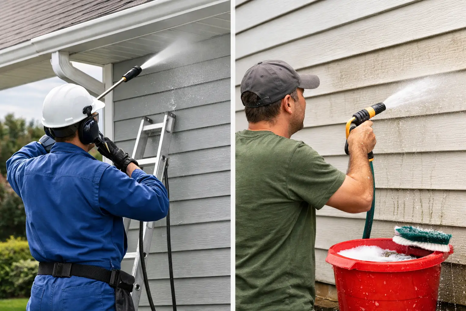 Professional Versus DIY House Washing Compared