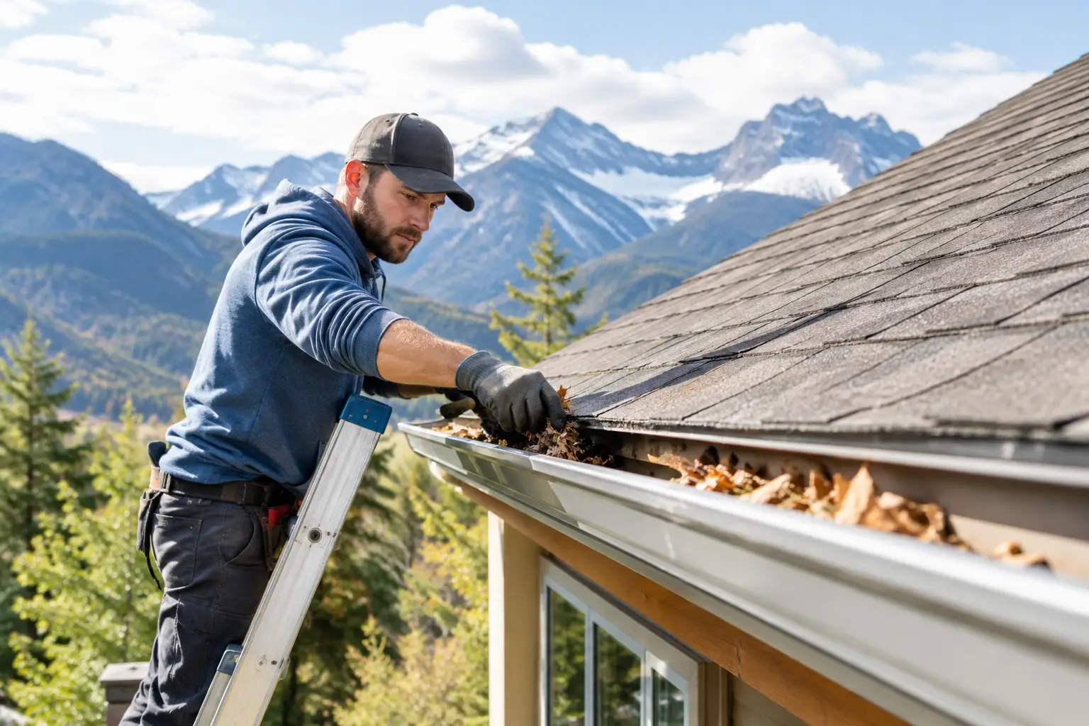 Gutter Cleaning Frequency for Mountain Homes