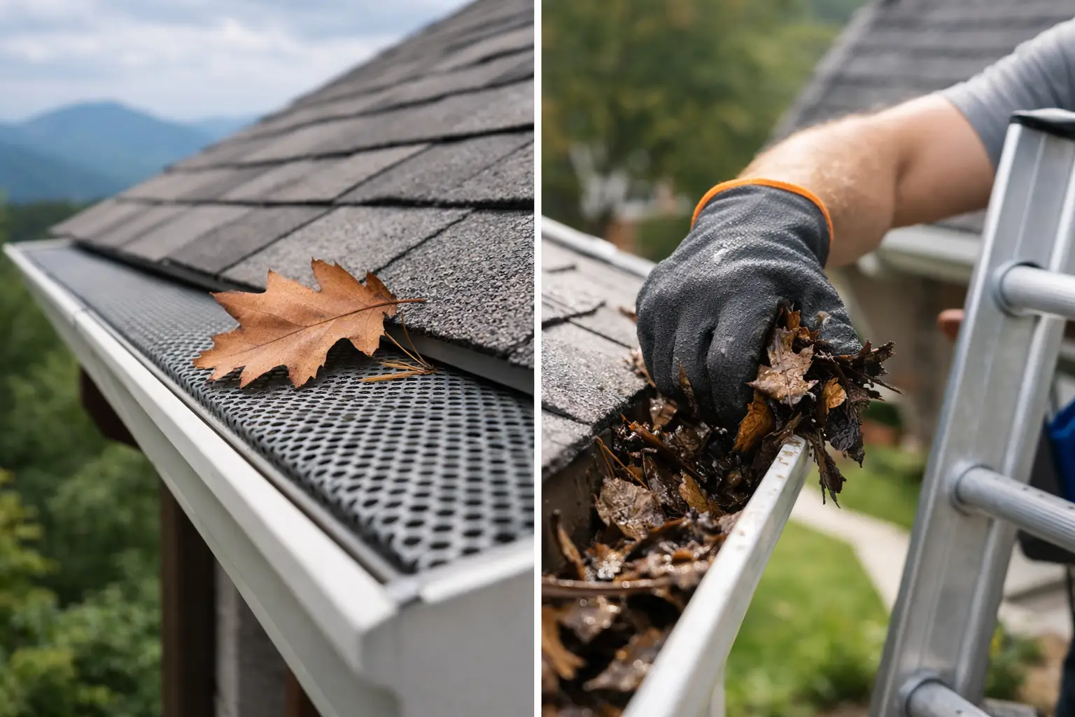 Gutter Guards Versus Gutter Cleaning for WNC Homes