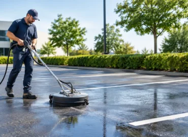 A Guide to Parking Lot Cleaning That Lasts