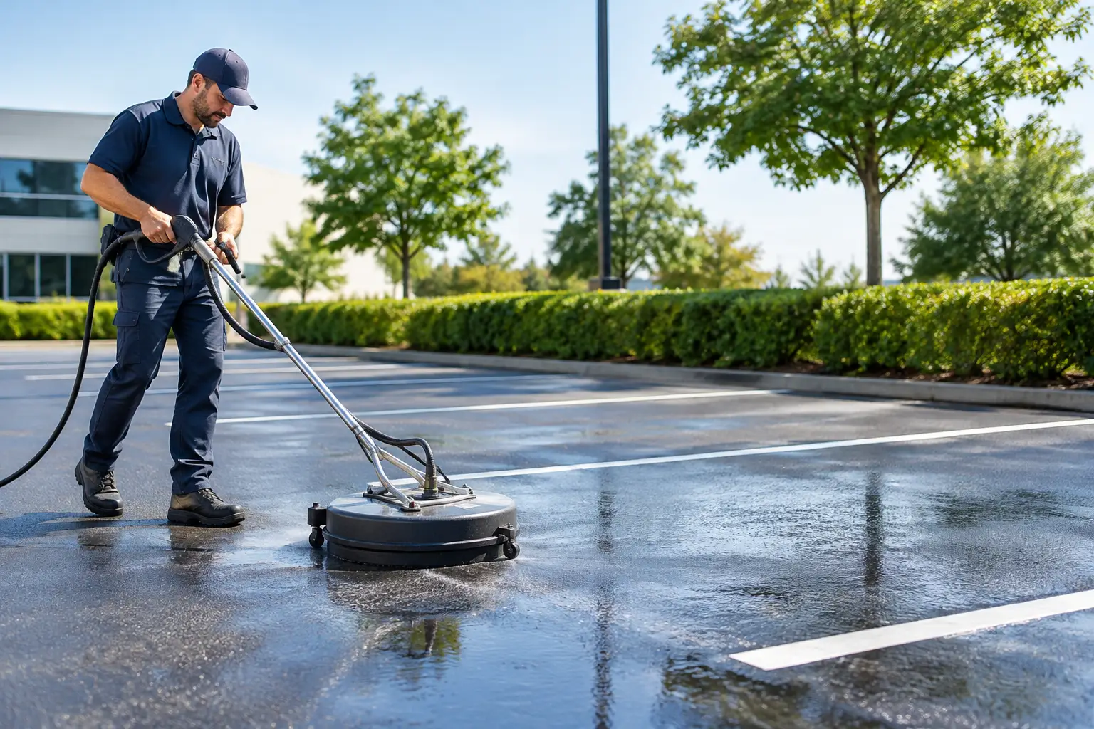 A Guide to Parking Lot Cleaning That Lasts