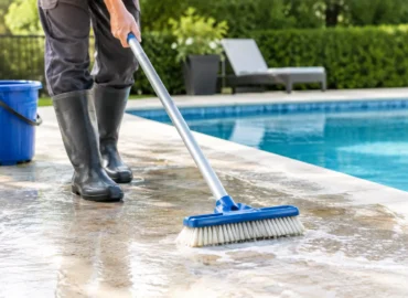 Best Ways to Clean Pool Decks Without Damage